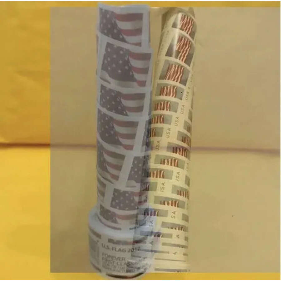 wholesale best for your letter General Postcard Envelope Postage Adhesive Tag Decorative Tag Decorative Stamp roll Diy Stickers