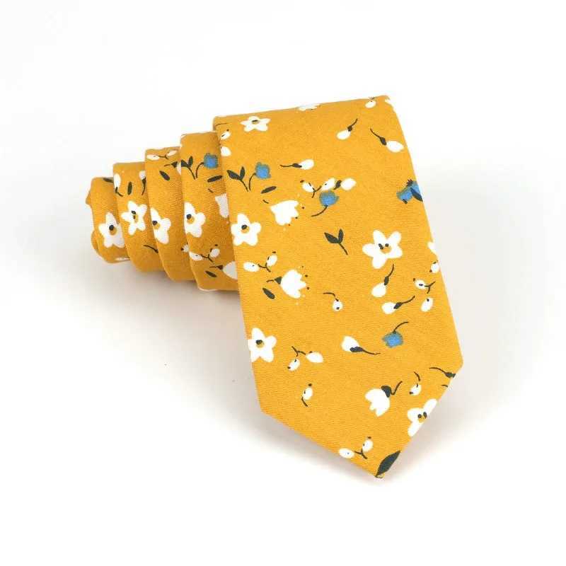 Floral Print Tie For Men Wen Skinny Neck Tie For Wedding Casual Mens Neckties Classic Fish Duck Suits Slim Neck Ties Cravat X250407