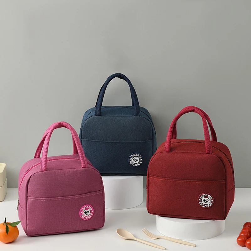 Fashionable beer lunch bag childrens large capacity handbag picnic beverage box outdoor office food 250401