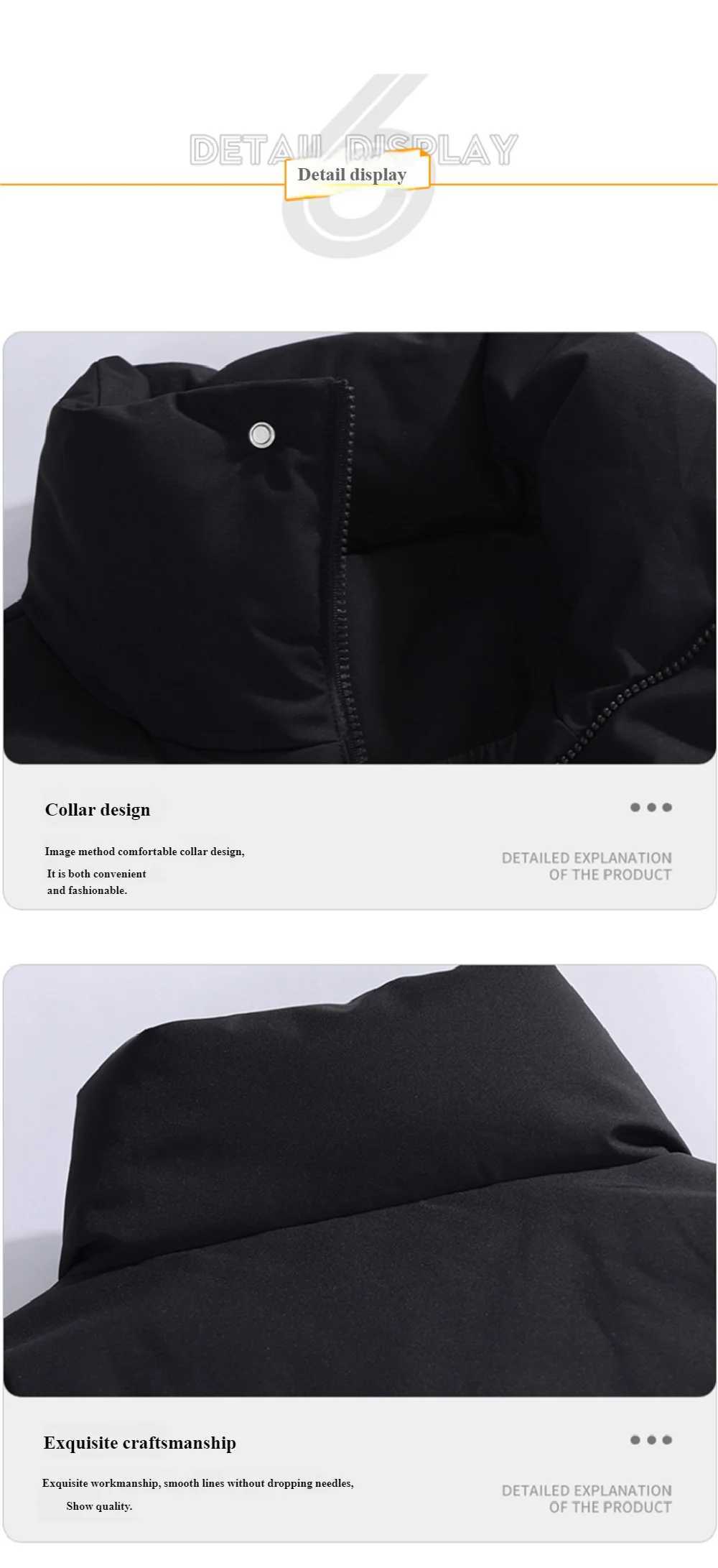 Outdoor Fashion Multi-functional Padded Jacket Men High-quality Zipper Cotton Lined Puffer Jackets Korean Mens High Neck ParkasT251107