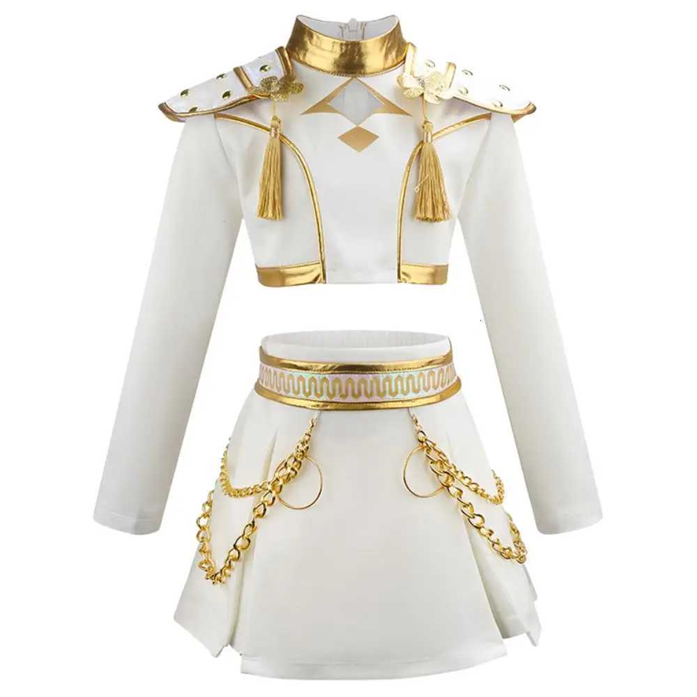 Kids Girls Kpop Demon Hunters Rumi Zoey Mira Cosplay Costume For Child Clothing Roleplay Outfits Fantasy Halloween Carnival Suit W251107