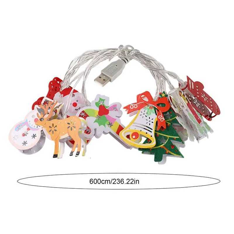 Christmas Light String Decorative LED String Lights For Indoor Christmas Tree Cute Festival Parties Lighting Winter Holiday W251107