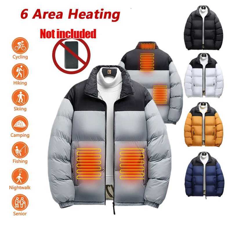 Winter 6 Zone Heated Jacket Men Waterproof Thickened Heated Coat Winter Women Outdoor Warm JacketNot Included The Power BankT251107