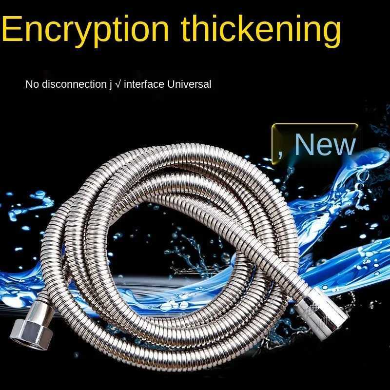 1 / 15/2/3/4/5/10 M Shower Pipe Shower Water Heater Stainless Steel Hose General Metal Hose Water Softener Y251107