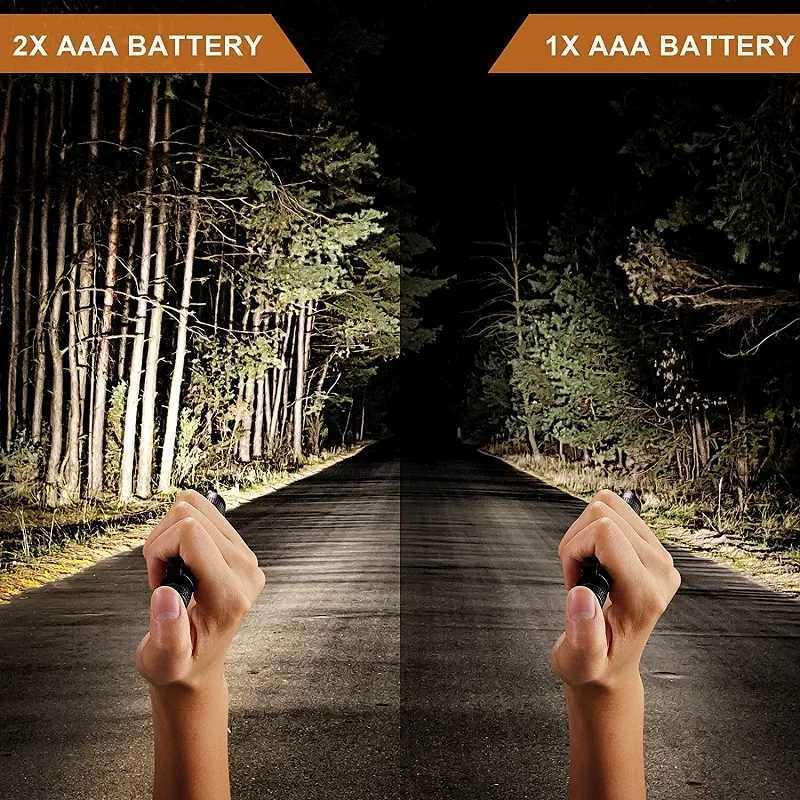 Portable Mini LED Flashlight Use AAA Battery Small Pen Light medical examination Ultra Brigh Outdoor Emergency Handheld TorchW251106