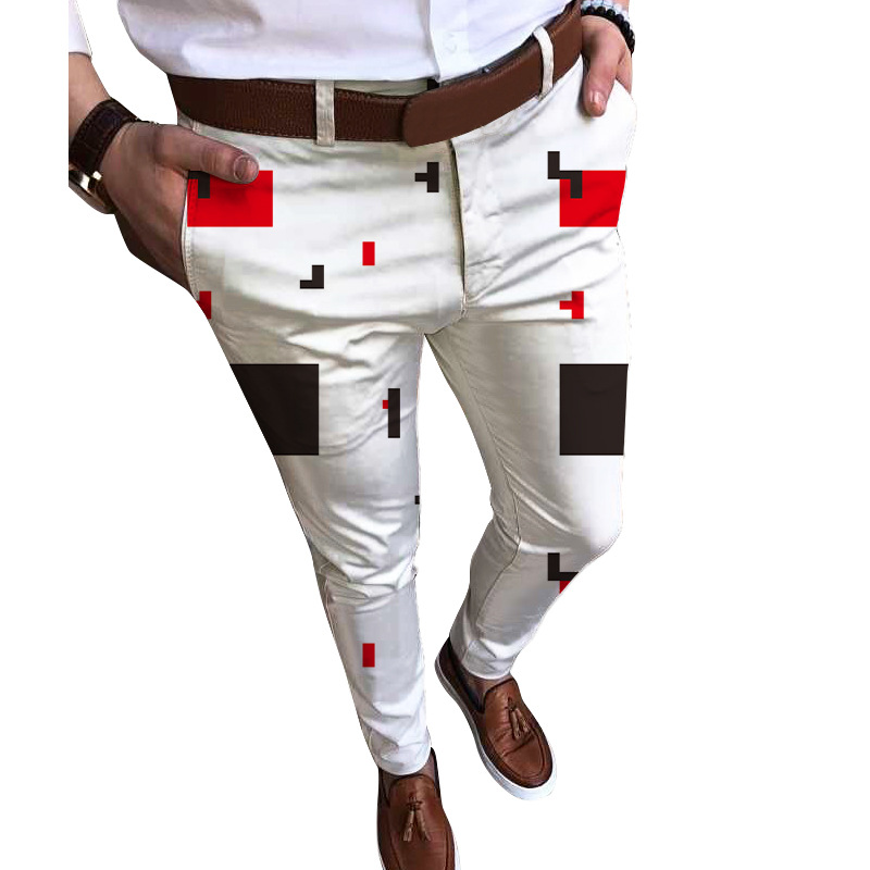 Designer mens Pants Fashion Luxury Casual Slim Print Sport Pant high Street party mens pencil trouser Hip Hop S-3XL