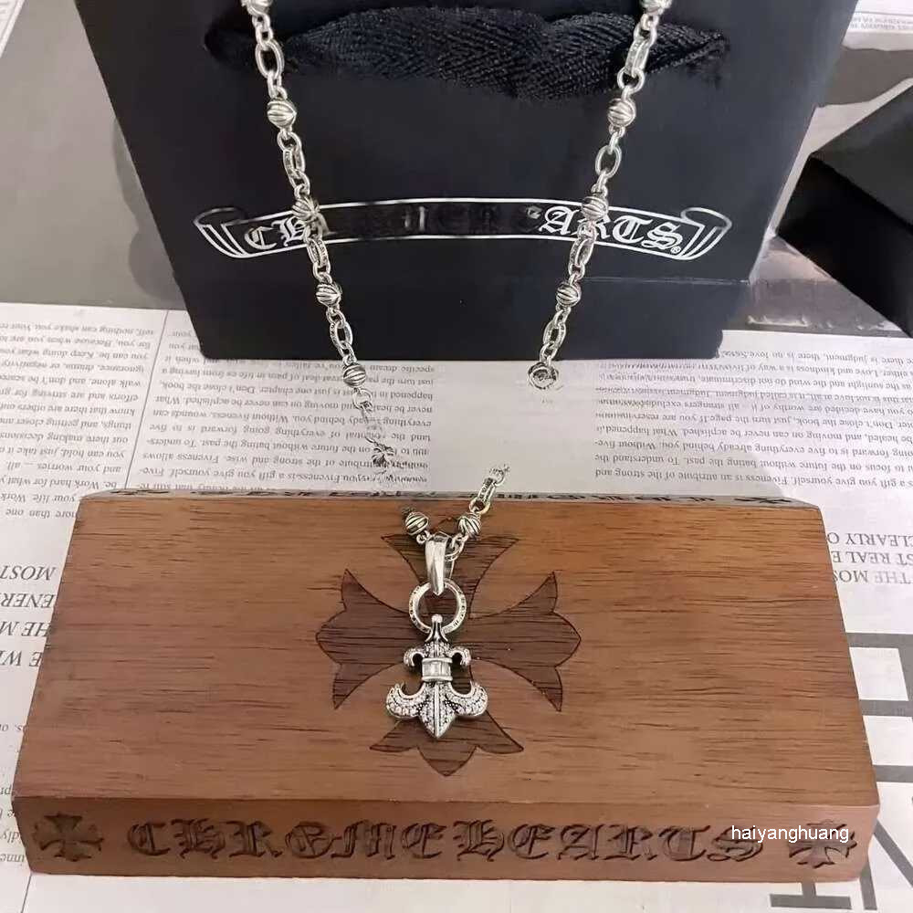 Pendant Necklaces Pendant Necklaces Chrome Necklace Designer Pendant Ch Necklace Cross New Vintage Pendant Cross Crome Chain Couples Black Chain Diamond
