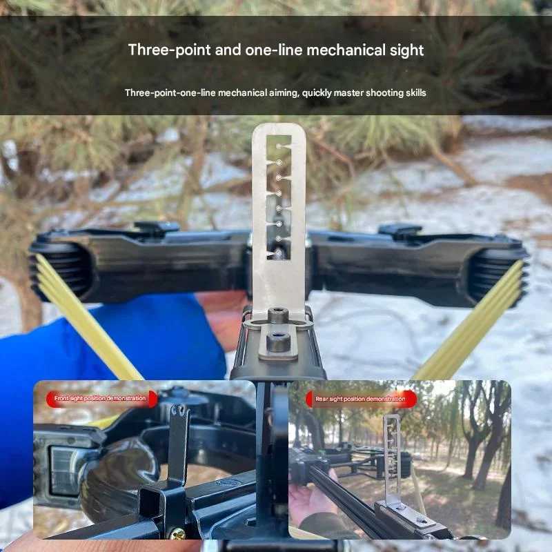 40 continuous composite bow and arrow high-power and high-precision aiming slingshot outdoor rotating control shooting slingshot W250407