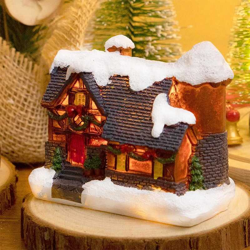 Christmas House Light Decorations For Home Ornaments Kids Xmas Gift New Year 2024 Navidad Decor Bedroom Night Light With Battery W251107