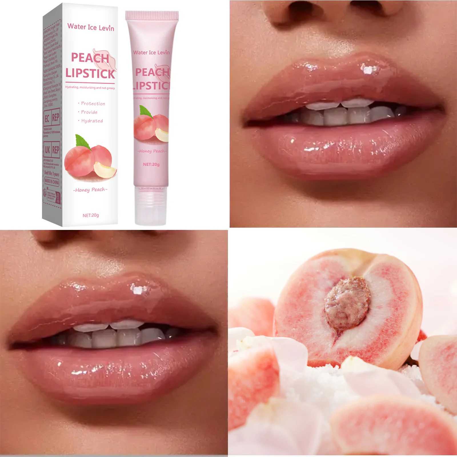 Water Ice Levine Peach Moisturizing lipstick Will Not Fade lipstick Peach Moisturizing Lasting Color Moisturizing lipstick W250407