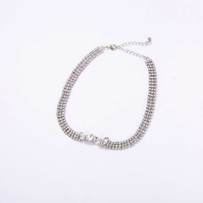 Fashion rhie crystal, personalized internet celebrity necklace, popular necklace pendant