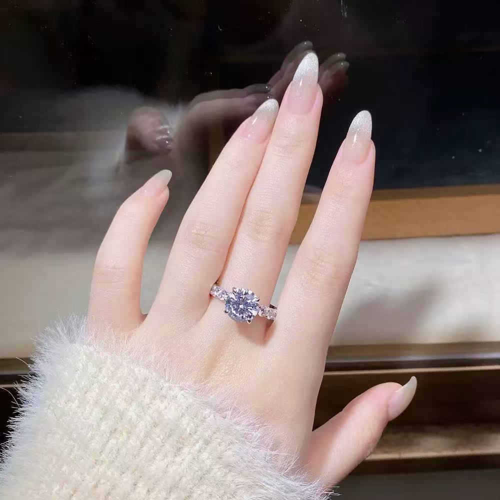 Custom 14K 18K Gold 2CT 3CT 5CT Radiant Cut D VS1 VVS1 IGI Certified Lab Grown Diamond Engagement Wedding Ring for Women