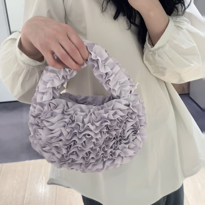 2025 Spring/Summer New Products Fashionable And Versatile Casual Flower Folding Mini Shoulder Handbag Women's Bag Trend