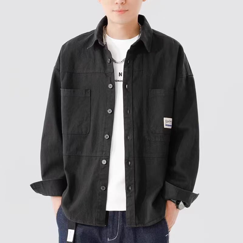 Autumn new coat men's trend jacket jacket casual fashion comfortable Joker jacket jacket.#01