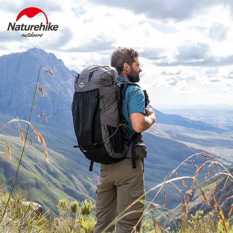 Naturehike Ultralight Backpack 60+5L/40L Frame Waterproof Travel Bag Large Capacity Camping Outdoor Hiking With Rain Cover