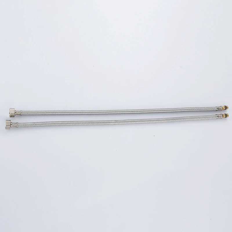 Faucet Hoses Cold Hot Mixer Faucet Stainless Steel Water Inlet Pipe G1/2 Caliber Hoses Length 50cm-100cm Y251107