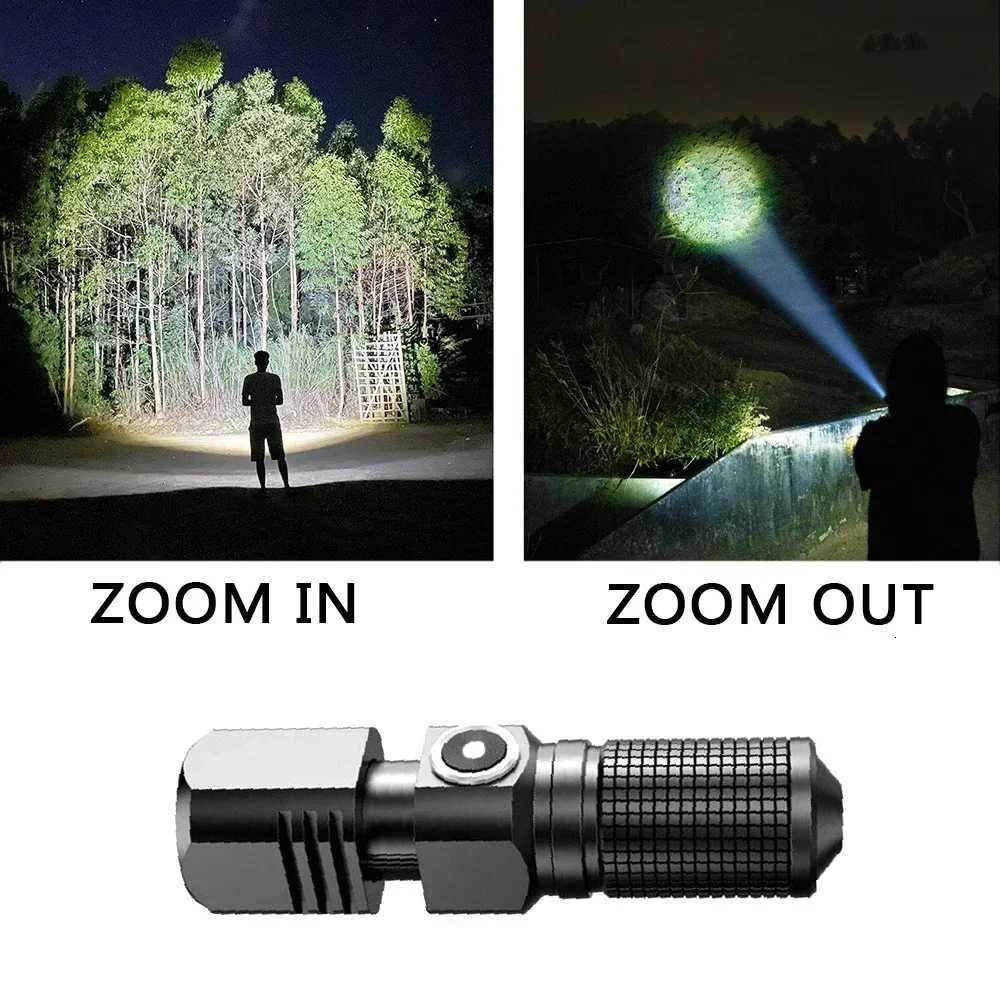 Super Bright MINI XHP50 LED Flashlight USB Torch Rechargeable Zoom Fishing Lantern Powerful 3 Lighting Mode Camping LampW251106