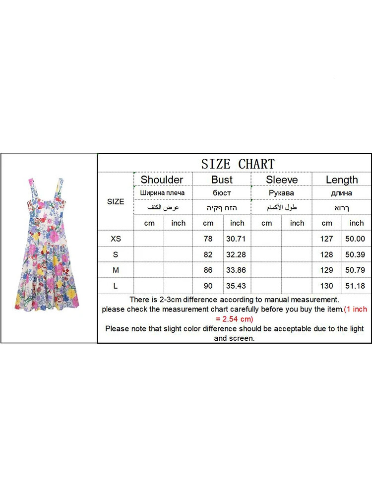 TFMLN Summer Holiday spaghetti strap dress womens fashionable floral print beach vacation Midi Vestitos Camisol 250313