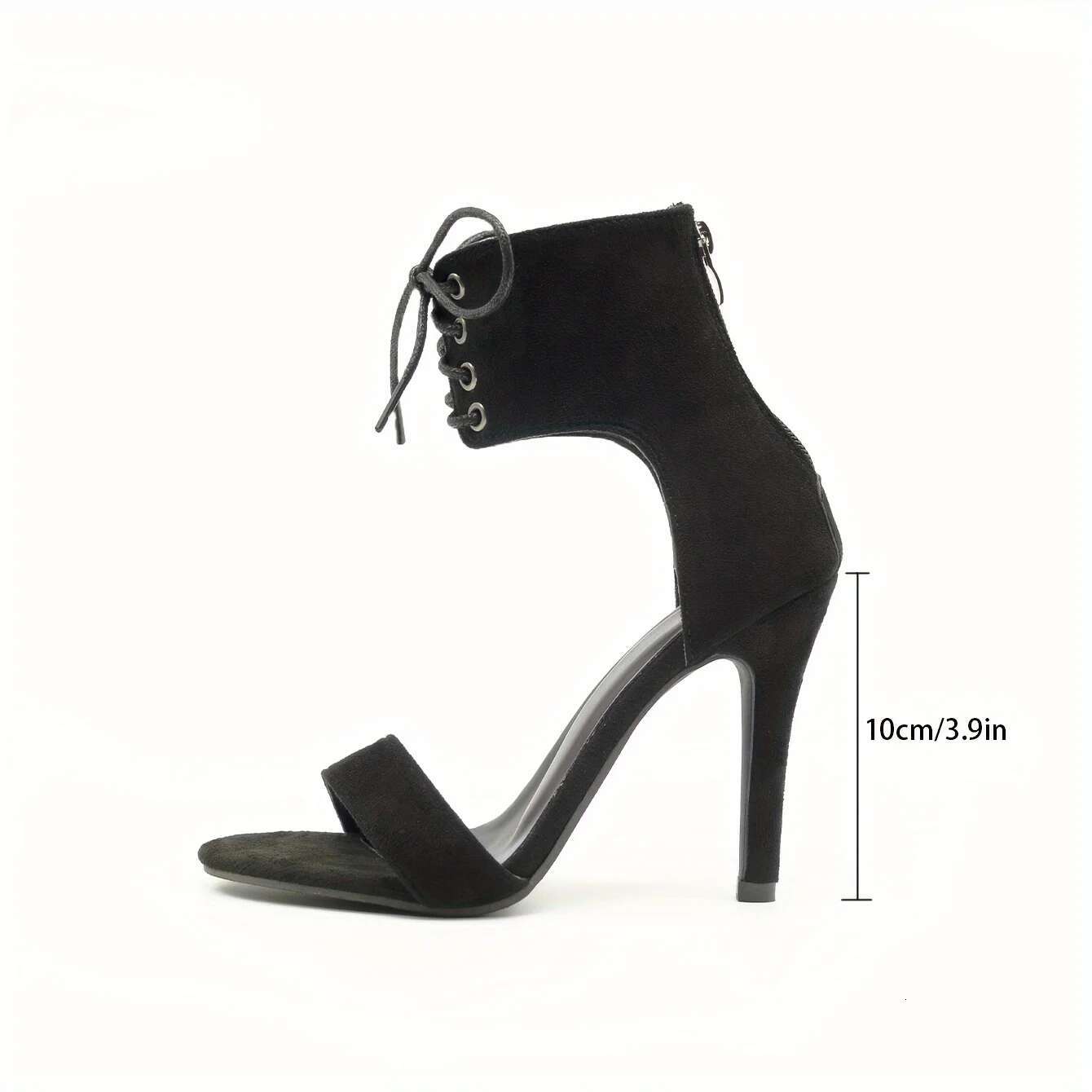 2024 Sexy Open Toe Lace Hollow Cross Sandals For Womens Roman Shoes Side Zipper Thin High Heels Cool New Designer Pumps