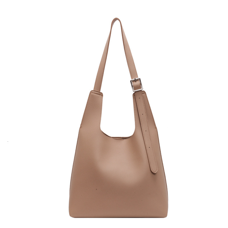 2025S Designer Women S Bag Women S New Large Capacity Handheld Mother Solid Color Simple Texture Underarm Shoulder Bag