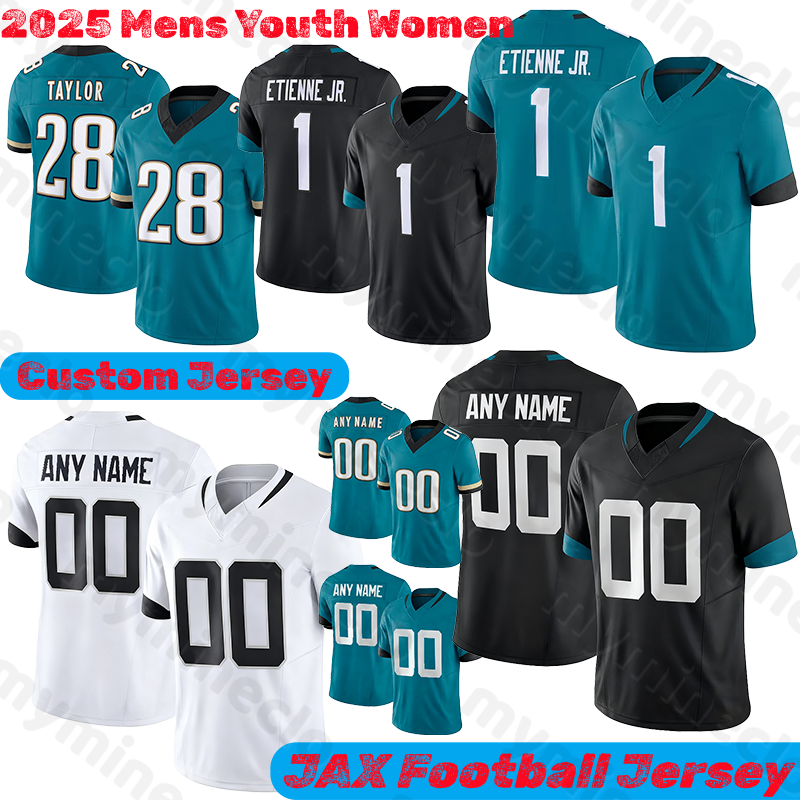 Jacksonvillecity JaguarsS jersey Trevor Lawrence Travis Etienne Jr Travon Walker Josh Hines-Allen Devin Lloyd Thomas Brown Oluokun Lewis Wingard football jerseys