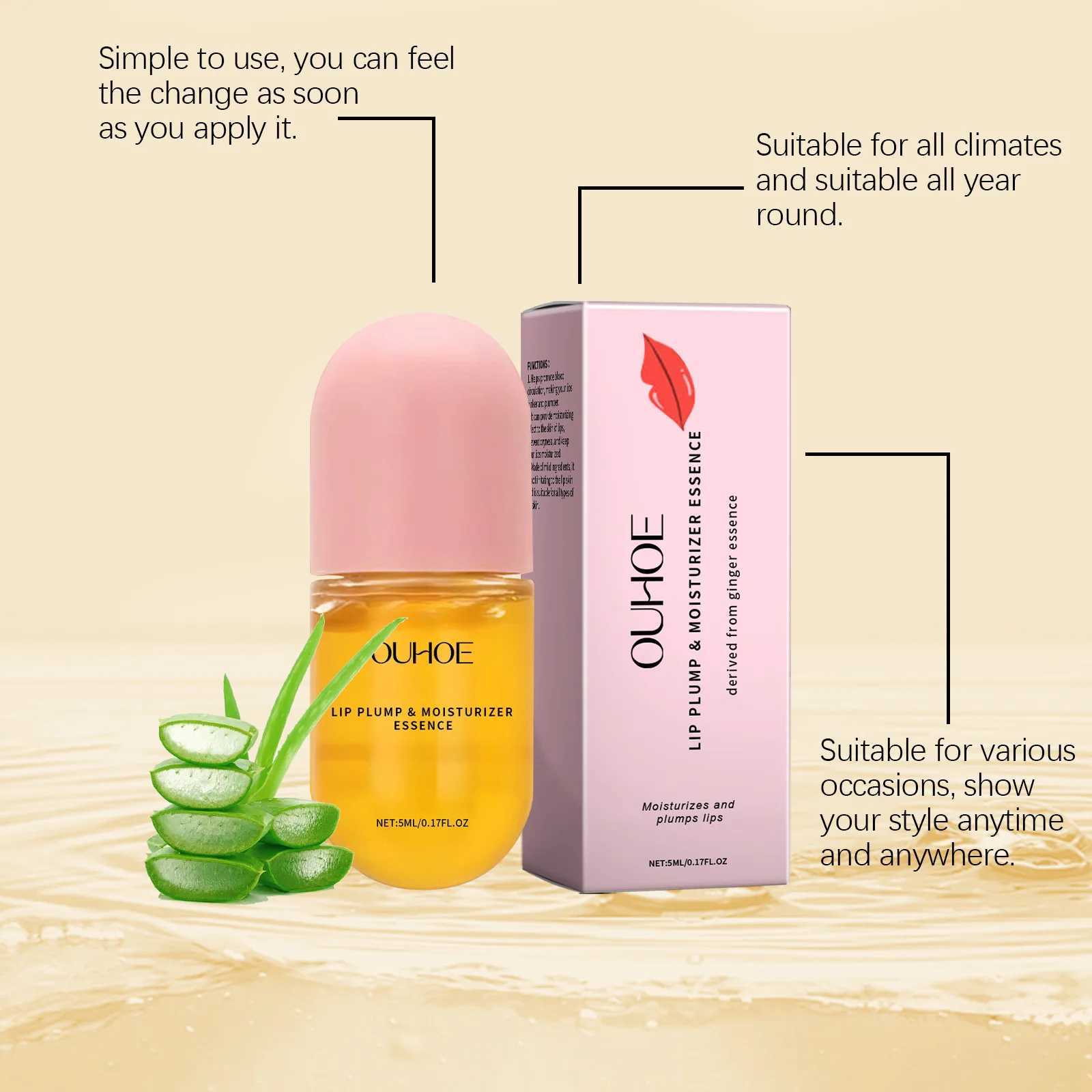 Ouhoe 5ml durable lipstick oil instantly reduces the volume of melanin dead skin repair dry gloss lipstick oil W250407