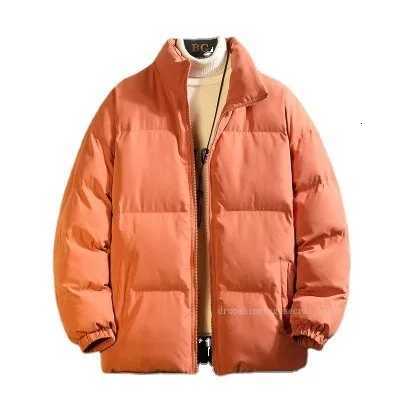 Autumn Winter New Mens Padded Jacket Korean Loose Winter Coat Stand Collar Thickened Warm Casual Padded JacketT251107