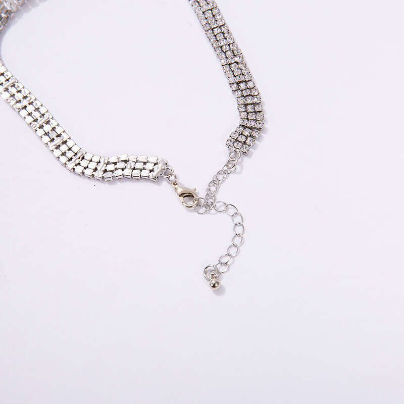 Fashion rhie crystal, personalized internet celebrity necklace, popular necklace pendant