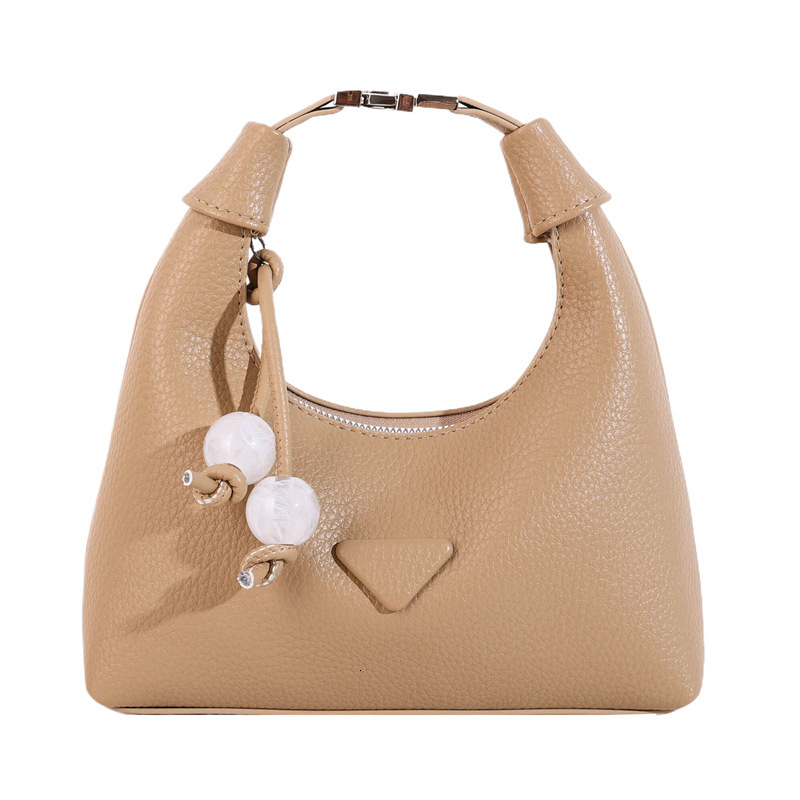2025S Designer Women S Bag Simple Handheld Small For Women New Trendy Versatile Daily Matching Crossbody Solid Color Korean Dumpling Bag