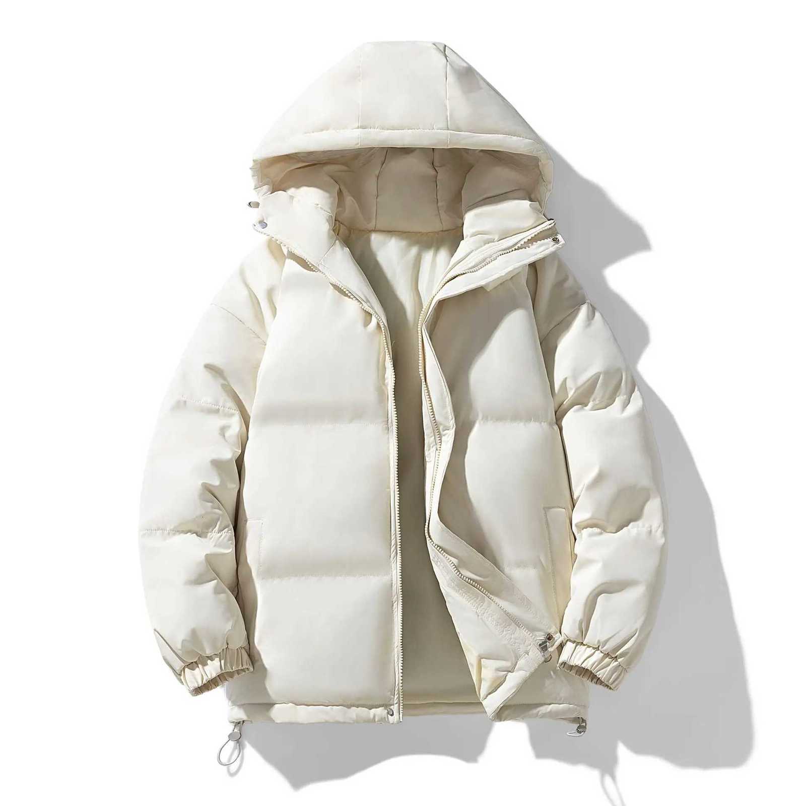 Autumn And Winter Warm Fashion Puffer Jacket Women High Neck Hooded Zipper Design Cotton-Padded CoatT251107