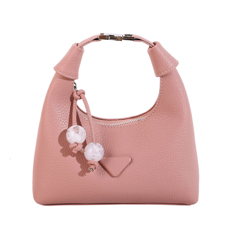 2025S Designer Women S Bag Simple Handheld Small For Women New Trendy Versatile Daily Matching Crossbody Solid Color Korean Dumpling Bag