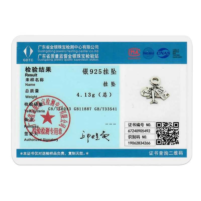 Charm 925 Sterling Silver Tower Aircraft Travel Charms Pendant Beads Fit Original 925 Bracelet for Women DIY Jewelry Making GiftXJ251107