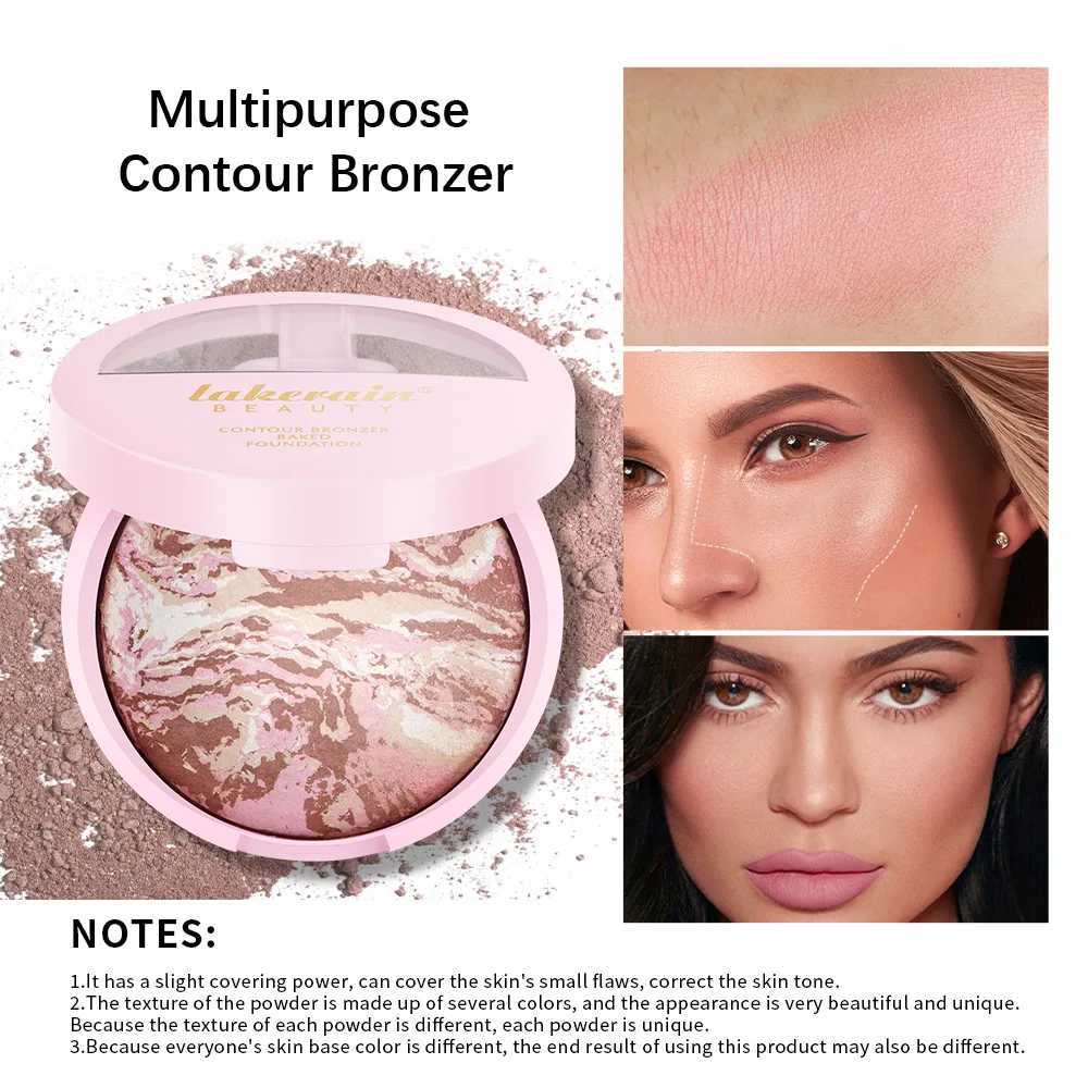 Matte face foundation make-up bronze powder pressing compact durable oil control transparent loose face powderXJ250407
