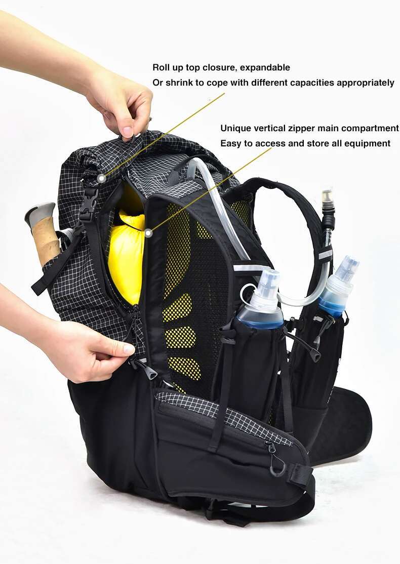An Mountaineering 30L Large Capacity Men Women Outdoor Travel Hiking Off-Road Lightweight Sports Backpack