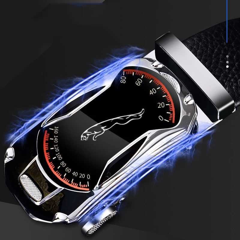 Men Plus Large Long Size 130 140 150 160 170 cm Leather Belt Metal Alloy Automatic Buckle Brand Luxury Design Waist Belts StrapsT251107