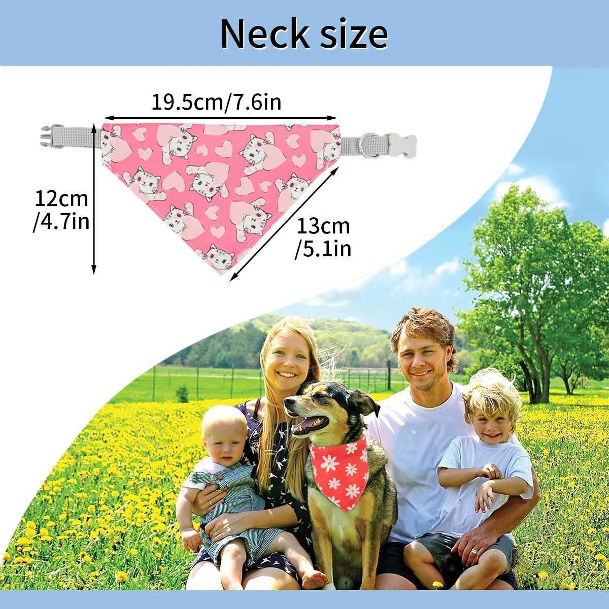 3PC pet bib set cute dog bib cat and dog triangle bandage suitable for small and medium-sized pets M250407