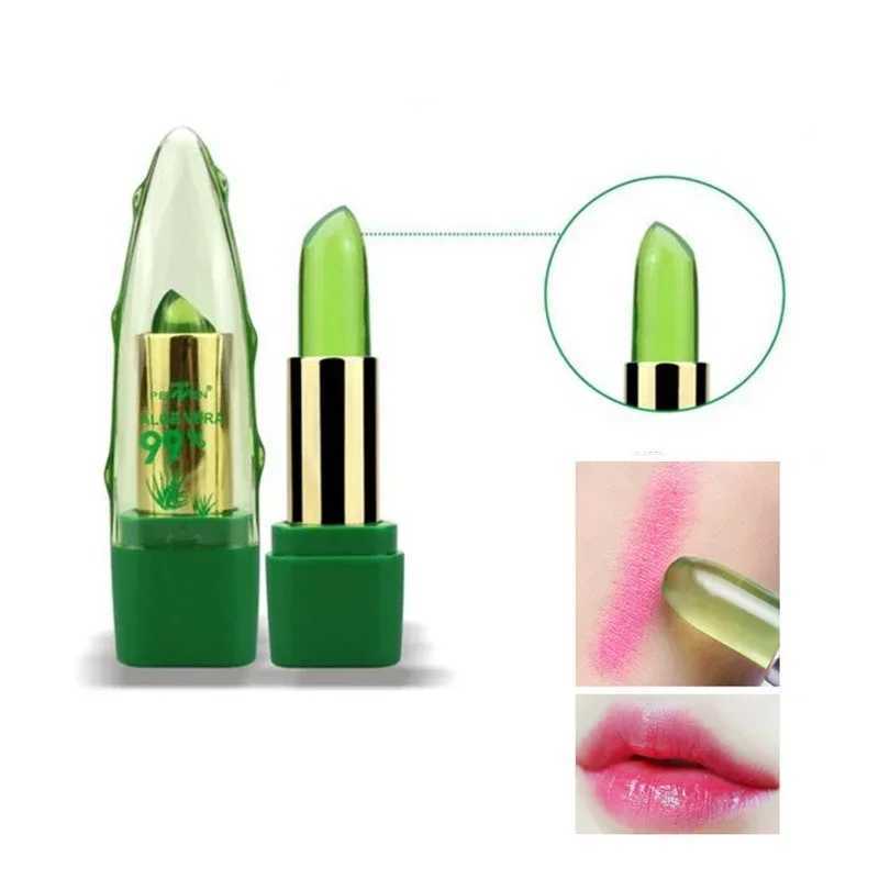 New Batom 99% ALOE VERA Natural Temperature Change Color Jelly lipstick Long lasting Moisture Nourishing lipstick W250407