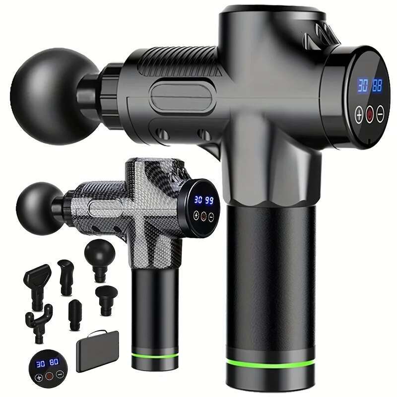 30 Level Massage Gun Fascia Deep Muscle Relax Body Neck Massager Electric Fiess Equipment Noise Reduction Male Female