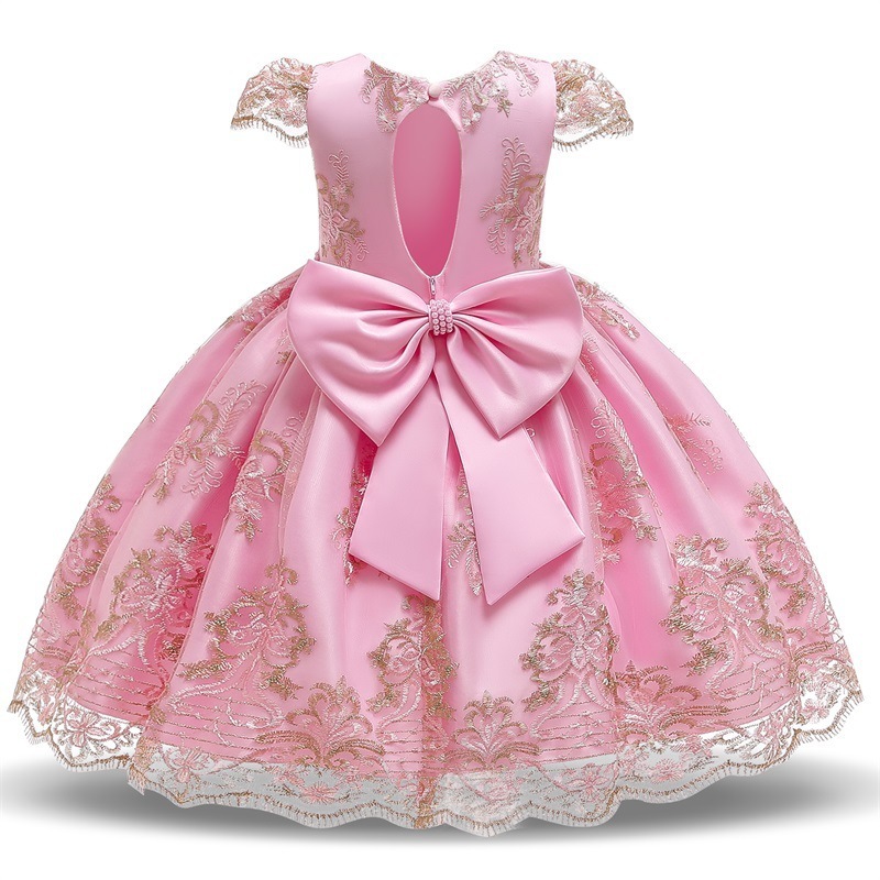 Baby Girl Dresses For Birthday Party Ball Gowns Infant Toddler First Birthday Dress Poshoot Ankle Length 240711
