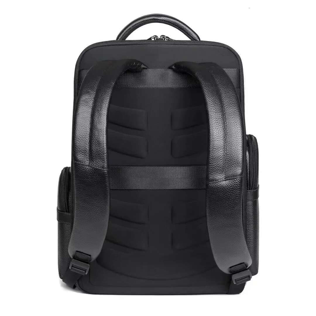 Men's Genuine Leather Laptop Waterproof Backpack Teenager Boys Travel Men Fashion School Bag