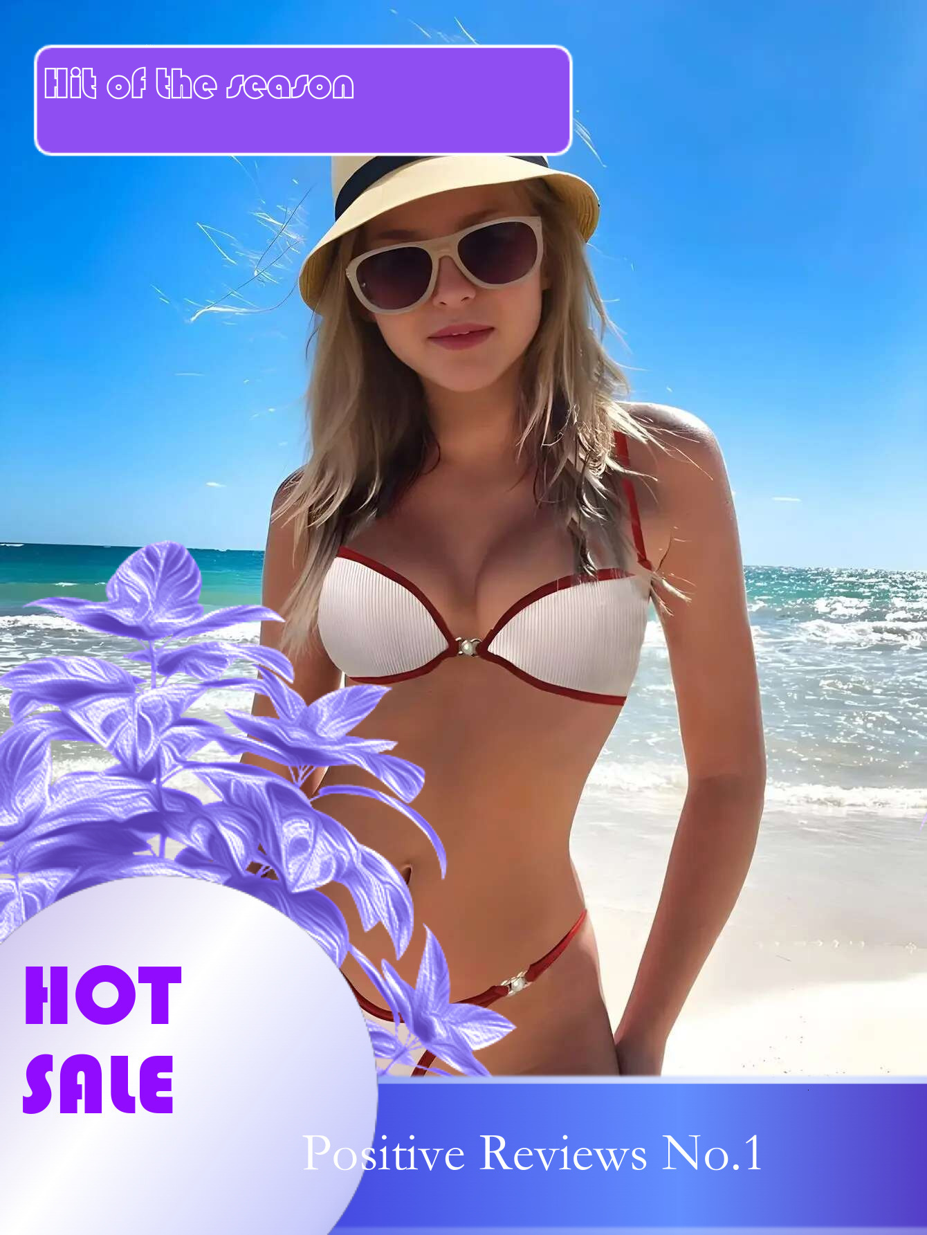 Dongdumaoyi Sexy Two Piece Swimsuit For Women Patchwork Color Mini Bikini Set V Neck Suspender Backless Beach Vacation Bathing Suit