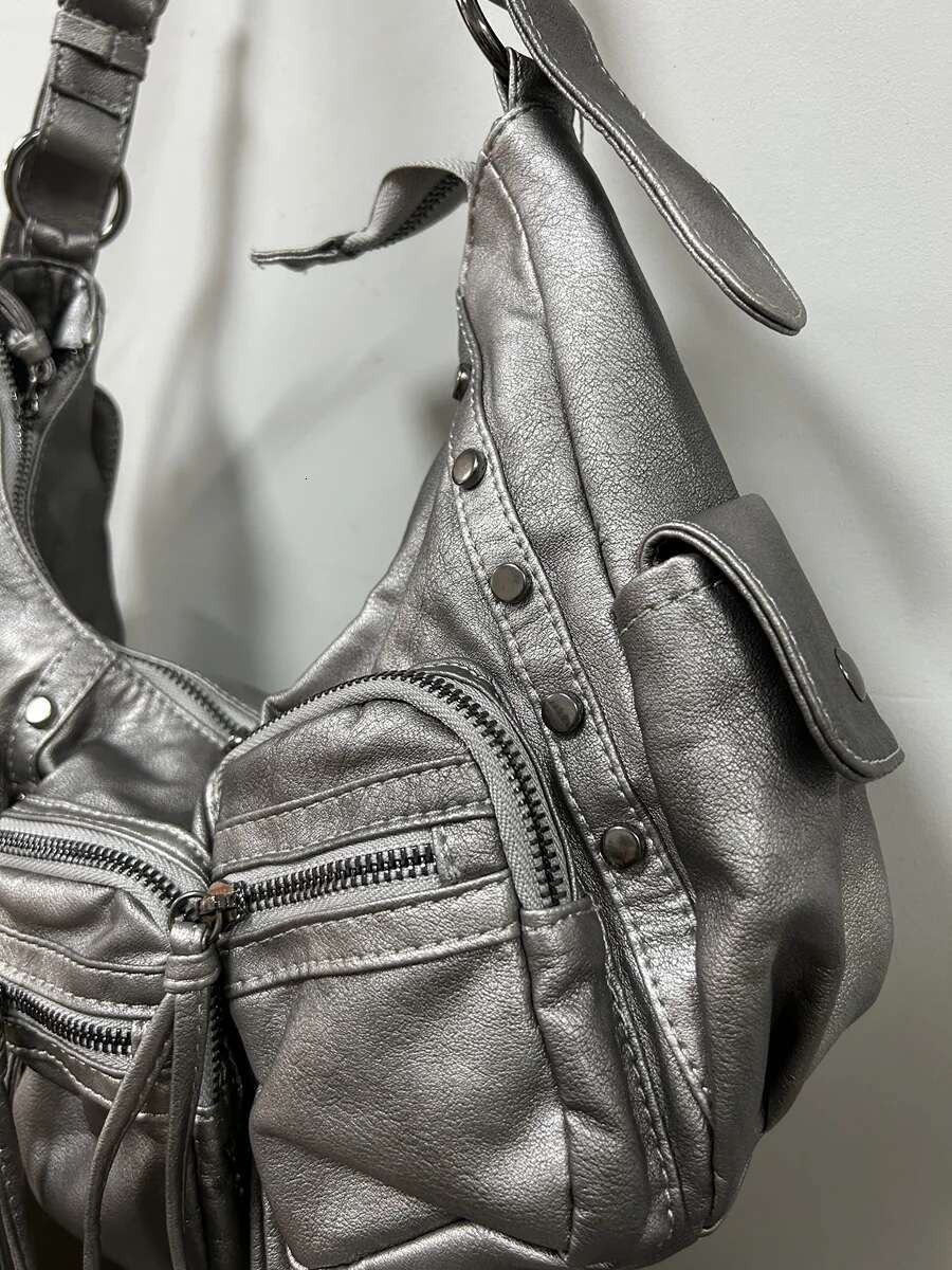 Angelkiss Women Fashion Bags Vintage PU Leather Handbags Multiple Pockets Shoulder Purse Bag Tassel Bolsa