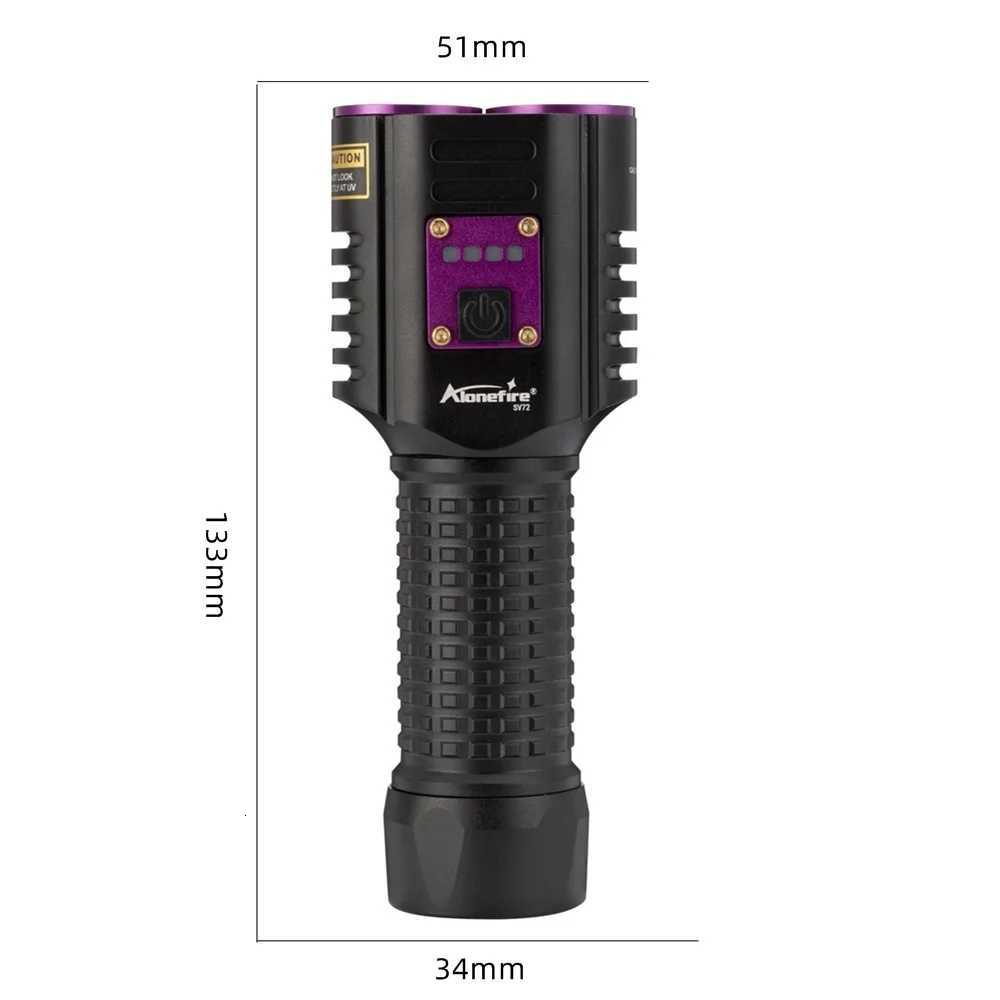 2in1 20W UVWhite light High Power Flashlight 365nm USB Charging Blacklight Money Ore Pet Stains Leakage Marker Detector lampW251106