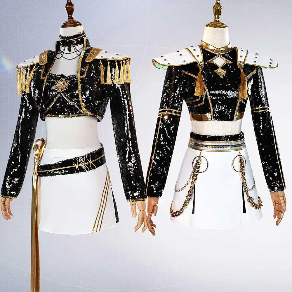 Designer baby 2026 Black Golden Rumi Zoey Mira Kpop Demon Hunters Cosplay Costume Girls Suit Kids Adult Halloween Party Role Playing Outfit Free Shipp