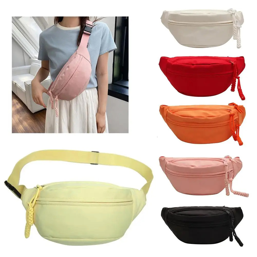Womens waist bag Oxford casual color waist bag shoulder cross chest handbag fully matched messenger strap bag A3Z0 250402