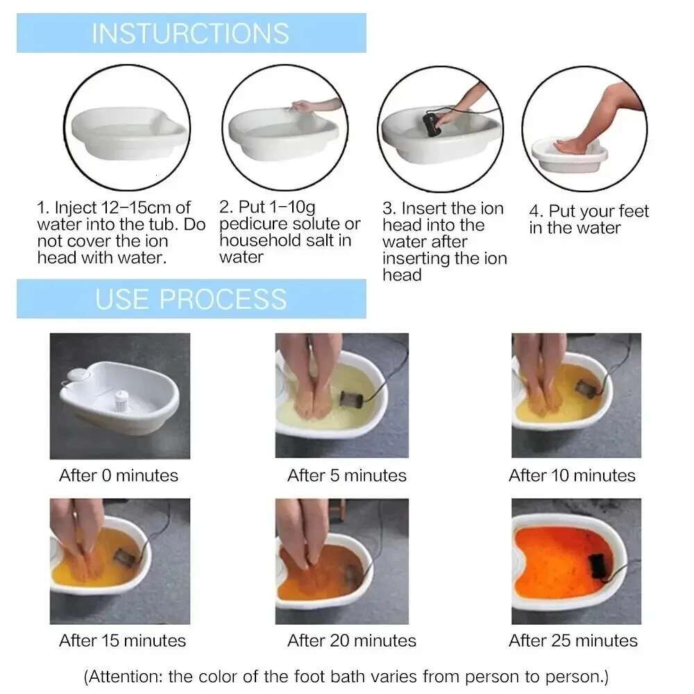 Detox Ionic Spa Hine Mini Foot Bath Ion Detoxifier Health Therapy Cleanse Footspa Vibrat Whirlpool Care Arrays Aqua