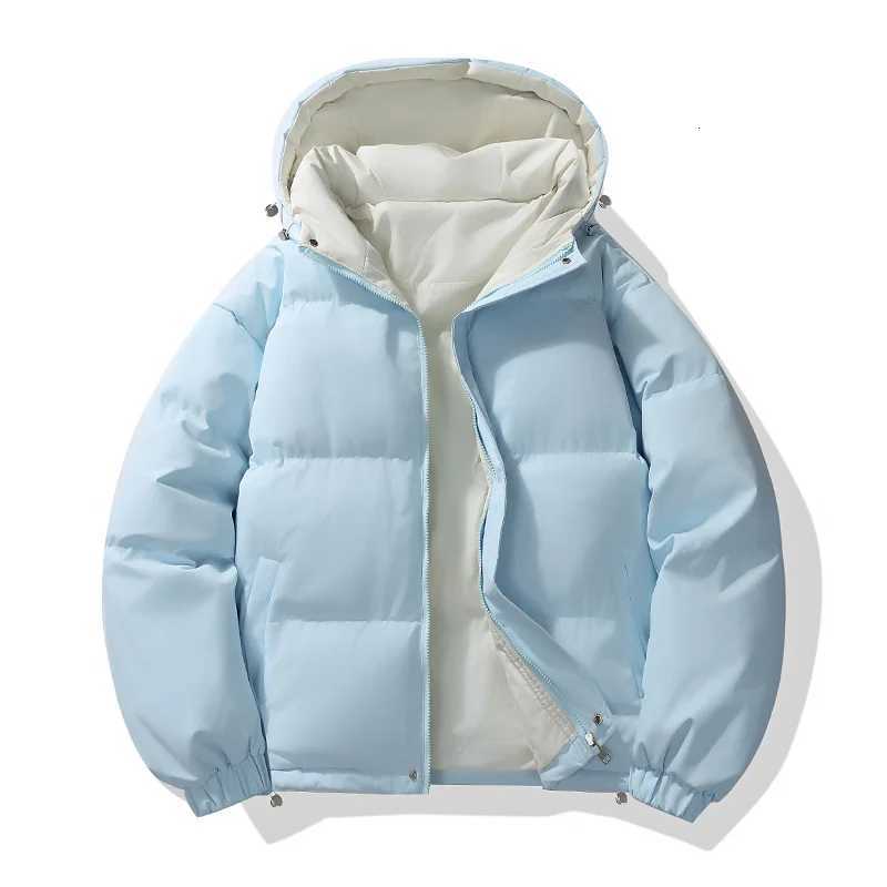 2025 Men Thick Hooded Parkas Men Casual Loose Warm Coat Men Cotton-Padded Jacket Women Parka Male Streetwear Winter OuterwearT251107