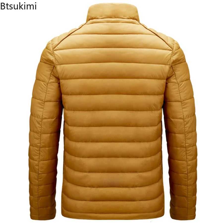 New 2025 Mens Parkas Fashion Autumn Winter Warm Stand Collar Jackets Parkas Coats Casual Windproof Parka Slim Outwear for MenT251107