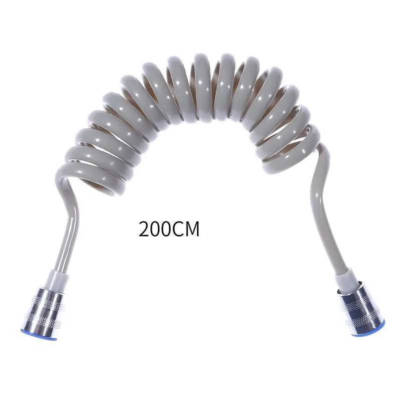 15m/2mTelephone line Shower Hose PU Bathro Spring ible for Water Plumbing Toilet Bidet Sprayer Bathro Accessories Y251107