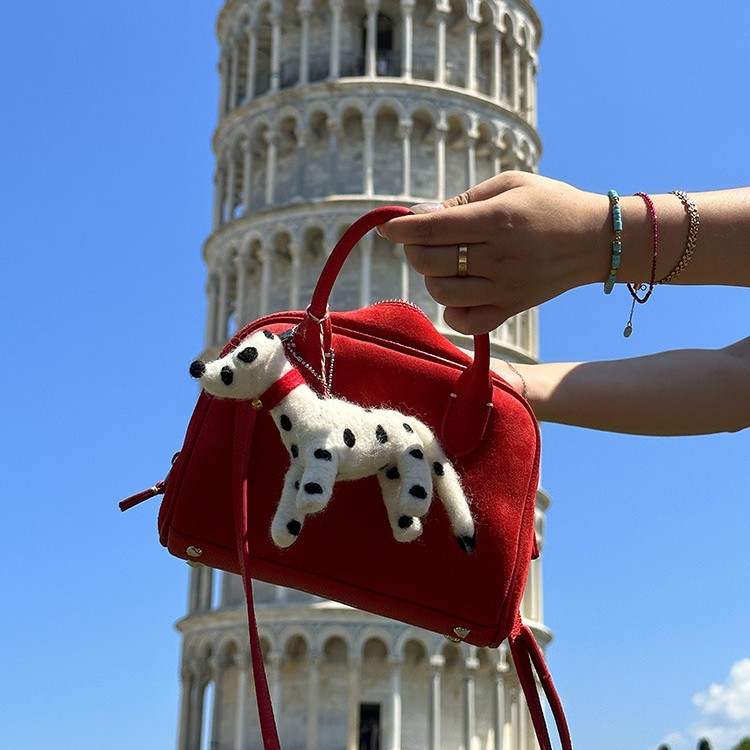New fashion everything red tote Senior sense cute crossbody bag handbag 2025